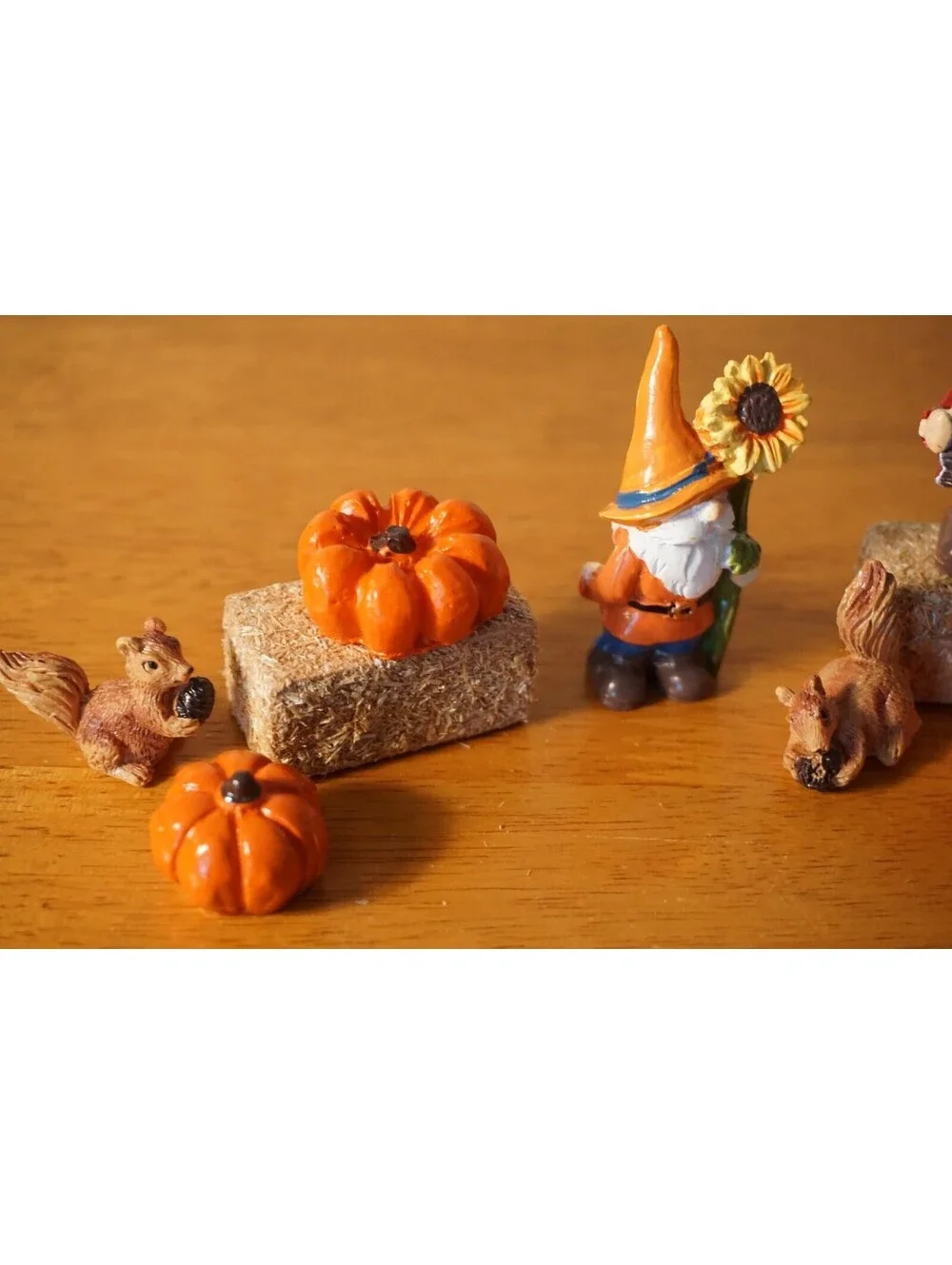 13 Fall Gnome Pumpkins Halloween Village House Farm Garden Accessories Decor NEW